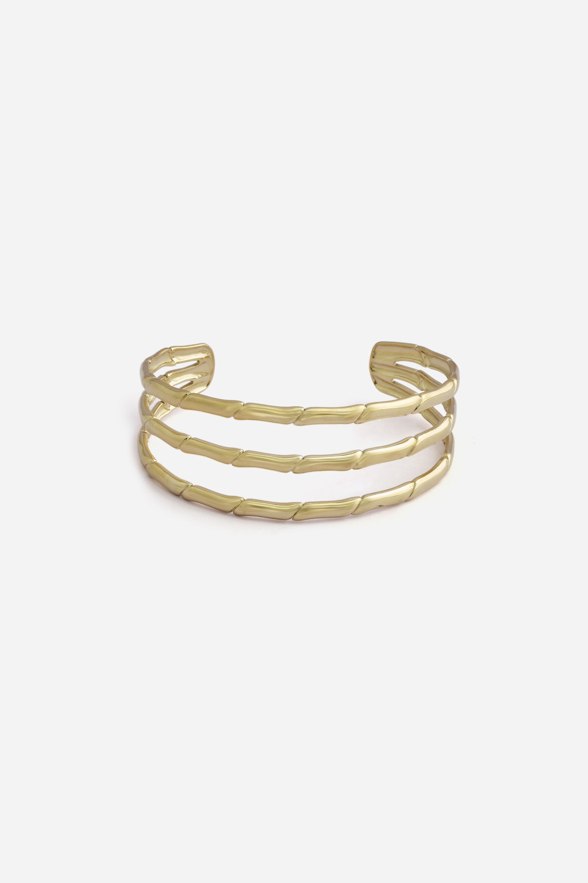 Calira Golden Cuff Bracelet, , image 1